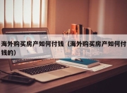 海外购买房产如何付钱（海外购买房产如何付钱的）