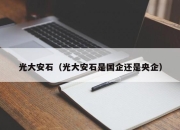 光大安石（光大安石是国企还是央企）