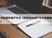 沈阳海外房产中介（沈阳海外房产中介有哪些）