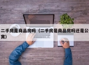 二手房是商品房吗（二手房是商品房吗还是公寓）