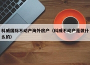 科威国际不动产海外房产（科威不动产是做什么的）
