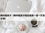 梅村租房子（梅村租房子附近租房一房一厅多少钱）