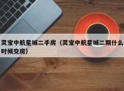 灵宝中航星城二手房（灵宝中航星城二期什么时候交房）
