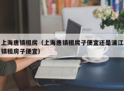 上海唐镇租房（上海唐镇租房子便宜还是浦江镇租房子便宜）